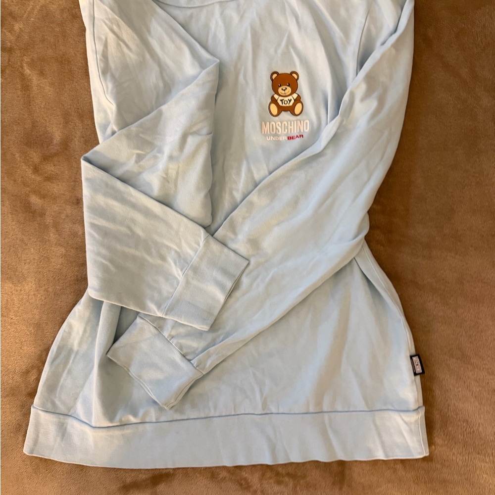 Moschino Sky Blue Teddy Bear Top